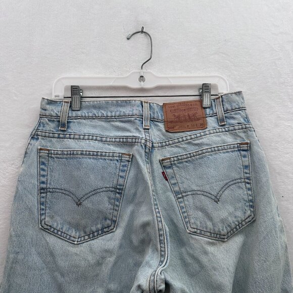 Vintage Levis 560 Jeans Men 33x30 (32x29) Blue Loose Fit Tapered Leg Made In USA - Picture 12 of 13